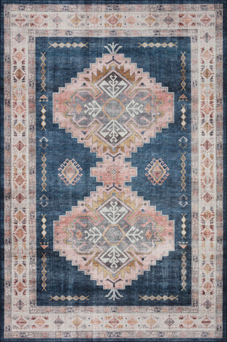 Loloi II Heidi HEI-03 Denim/Blush Area Rug Main Image