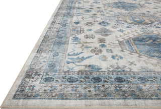 Loloi II Heidi HEI-04 Ivory/Ocean Area Rug Corner 