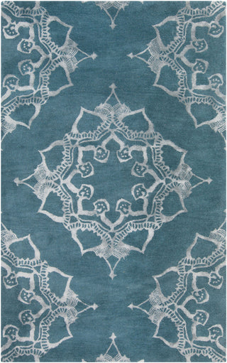 Surya Henna HEN-1003 Teal Area Rug 5' x 8'