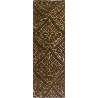 Surya Henna HEN-1004 Chocolate Area Rug 2'6'' x 8' Runner