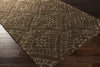Surya Henna HEN-1004 Chocolate Hand Tufted Area Rug 5x8 Corner