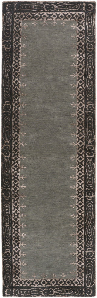 Surya Henna HEN-1005 Black Area Rug 2'6'' x 8' Runner