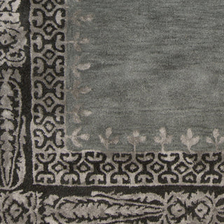 Surya Henna HEN-1005 Black Hand Tufted Area Rug Sample Swatch