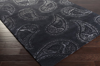 Surya Henna HEN-1011 Slate Hand Tufted Area Rug 5x8 Corner