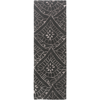 Surya Henna HEN-1016 Black Area Rug 2'6'' x 8' Runner