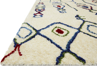 Loloi II Hendrix HX-01 Ivory/Multi Area Rug Corner Image