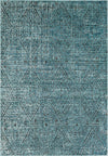 Surya Herati HER-2305 Aqua Bright Blue White Black Area Rug Mirror main image