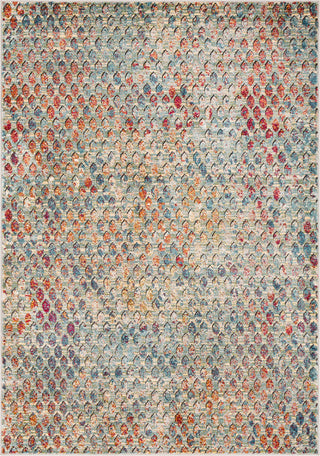 Surya Herati HER-2312 Aqua Butter Dark Green Bright Blue Orange Rust Pink Eggplant Red Light Gray White Black Area Rug Mirror main image