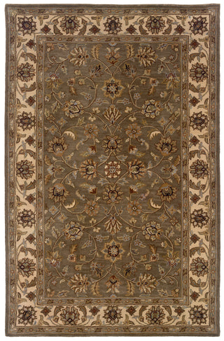 LR Resources Heritage 10108 Green/Ivory Hand Tufted Area Rug 9' X 12'9''