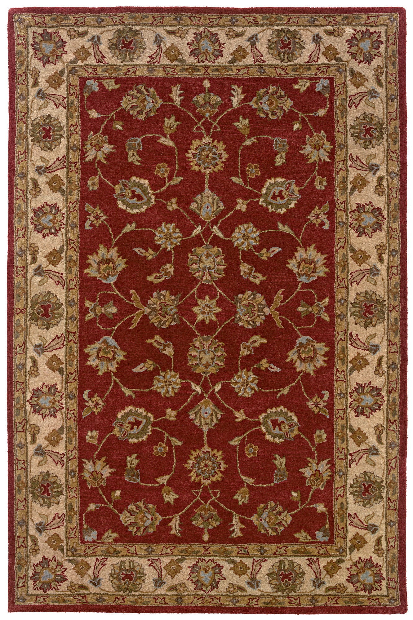 LR Resources Heritage 10114 Red/Ivory Area Rug