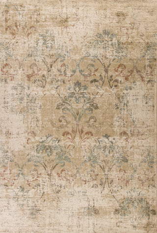 KAS Heritage 9351 Champagne Damask Machine Woven Area Rug