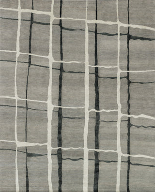 Loloi Hermitage HE-11 Silver/Black Area Rug main image