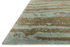 Loloi Hermitage HE-12 Aqua/Latte Area Rug Corner Feature
