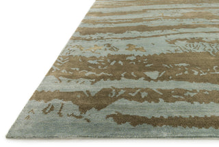 Loloi Hermitage HE-12 Aqua/Latte Area Rug Corner Feature