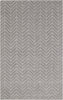 NuStory Essential Herringbone Gray Area Rug main image