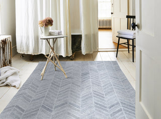 NuStory Essential Herringbone Silver Area Rug 