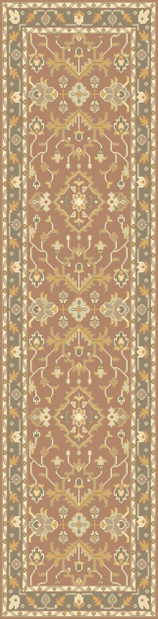 Surya Hillcrest HIL-9009 Taupe Hand Knotted Area Rug 2'6'' X 8'