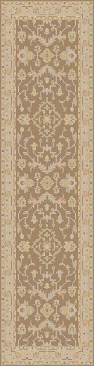 Surya Hillcrest HIL-9011 Beige Hand Knotted Area Rug 2'6'' X 8'