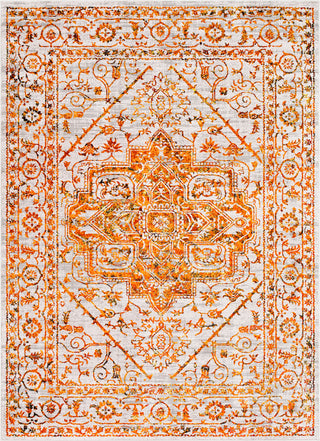 Surya Himalayan HIM-2301 Saffron Bright Red Lavender Medium Gray Black Area Rug Mirror main image