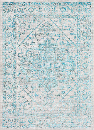 Surya Himalayan HIM-2304 Pale Blue Bright Lavender Medium Gray Black Area Rug Mirror main image