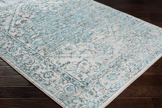 Surya Himalayan HIM-2304 Pale Blue Bright Lavender Medium Gray Black Area Rug Mirror Corner Image