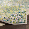 Surya Himalayan HIM-2307 Grass Green Bright Blue Saffron Lavender Medium Gray Black Area Rug Mirror Pile Image