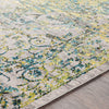 Surya Himalayan HIM-2307 Grass Green Bright Blue Saffron Lavender Medium Gray Black Area Rug Mirror Texture Image