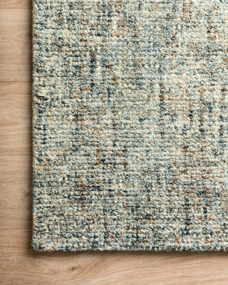 Loloi Harlow HLO-01 Ocean/Sand Area Rug Corner On Wood