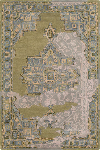 Surya Hannon Hill HNO-1002 Light Gray Beige Olive Wheat Medium Charcoal Dark Green Area Rug main image