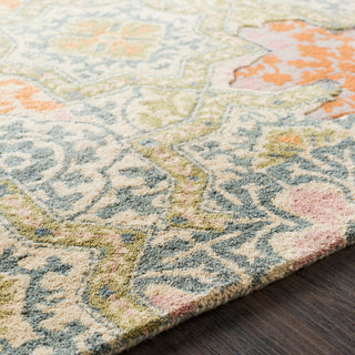 Surya Hannon Hill HNO-1006 Teal Khaki Olive Camel Rose Taupe Burnt Orange Area Rug Texture Image