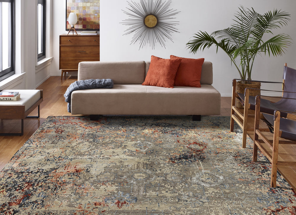 Ancient Boundaries Hope HOP-06 Vintage Grey/Multi Area Rug Lifestyle Image Feature