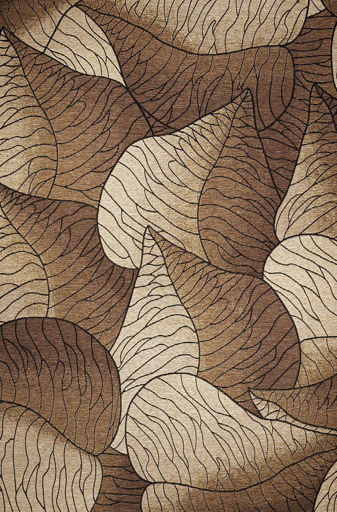 KAS Horizon 5704 Beige Fauna Machine Woven Area Rug