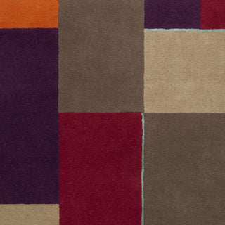 Surya HQL-8004 Eggplant Hand Tufted Area Rug by Harlequin Sample Swatch