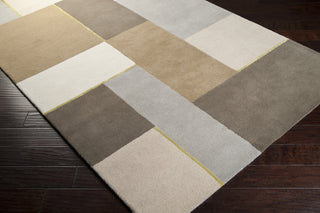 Surya HQL-8005 Light Gray Hand Tufted Area Rug by Harlequin 5x8 Corner