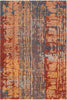 Surya Herkimer HRK-1001 Rust Camel Dark Brown Aqua Navy Area Rug main image