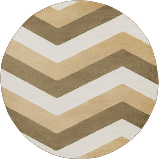 Surya Horizon HRZ-1008 Gold Area Rug 7'10'' Round