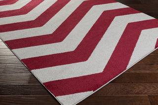 Surya Horizon HRZ-1009 Cherry Machine Loomed Area Rug Corner Shot