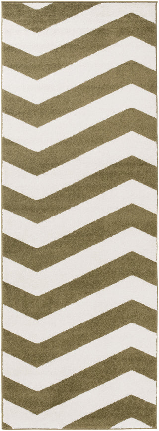 Surya Horizon HRZ-1013 Olive Area Rug 2'7'' x 7'3'' Runner