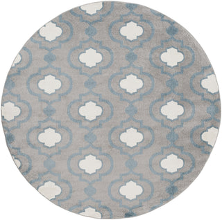 Surya Horizon HRZ-1022 Charcoal Area Rug 7'10'' Round