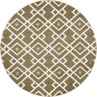 Surya Horizon HRZ-1030 Olive Area Rug 7'10'' Round