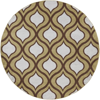 Surya Horizon HRZ-1037 Olive Area Rug 7'10'' Round