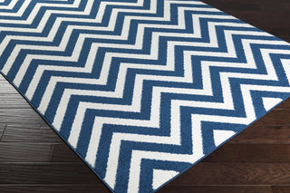 Surya Horizon HRZ-1039 Cobalt Machine Loomed Area Rug Corner Shot