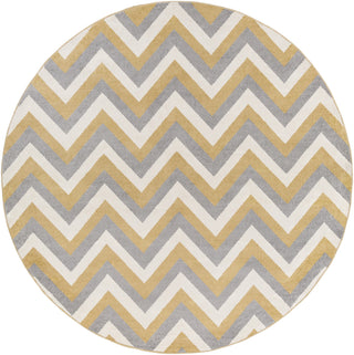 Surya Horizon HRZ-1040 Gold Area Rug 7'10'' Round