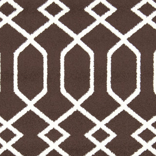 Surya Horizon HRZ-1042 Chocolate Machine Loomed Area Rug Sample Swatch