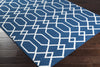 Surya Horizon HRZ-1052 Cobalt Machine Loomed Area Rug Corner Shot