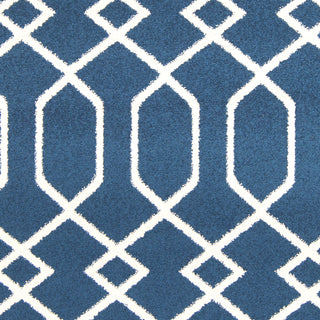 Surya Horizon HRZ-1052 Cobalt Machine Loomed Area Rug Sample Swatch