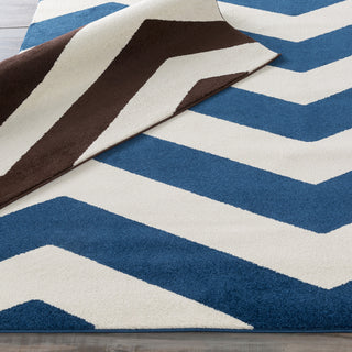 Surya Horizon HRZ-1053 Cobalt Machine Loomed Area Rug 