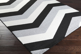 Surya Horizon HRZ-1059 Charcoal Machine Loomed Area Rug Corner Shot