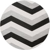 Surya Horizon HRZ-1059 Charcoal Area Rug 7'10'' Round