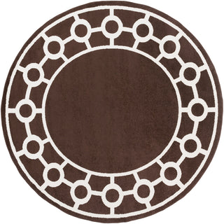 Surya Horizon HRZ-1063 Chocolate Area Rug 7'10'' Round